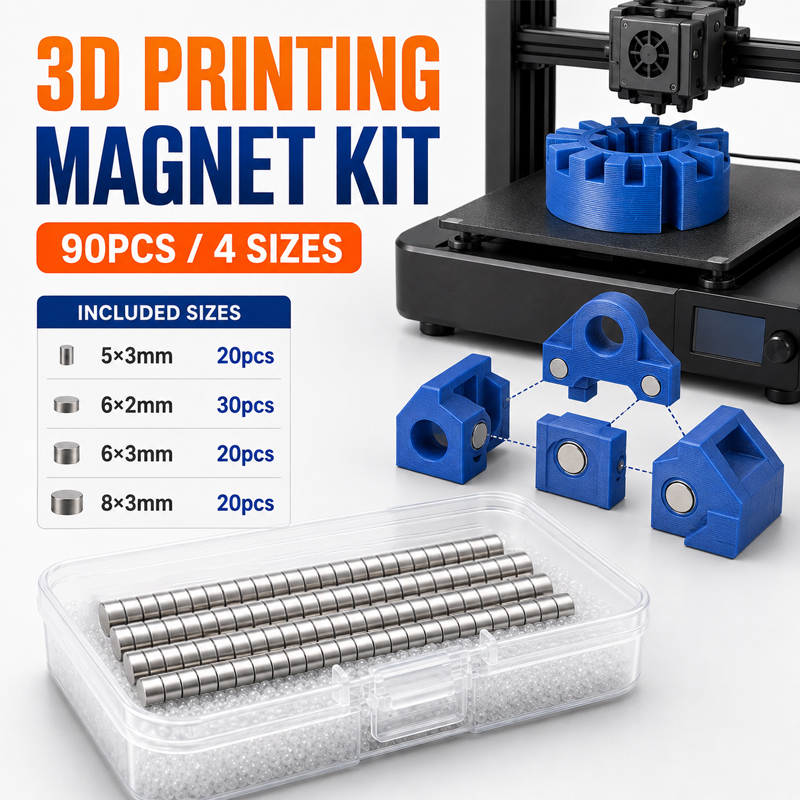 3D Printing Bambu Lab - ชุดแม่เหล็กสำหรับการพิมพ์ 3 มิติ 90 ชิ้น 4