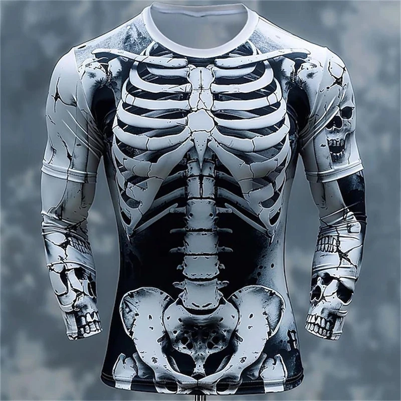 เสื้อยืดลายโครงกระดูกและกะโหลก - 3D Printing Custom บทวิจารณ์และราคา