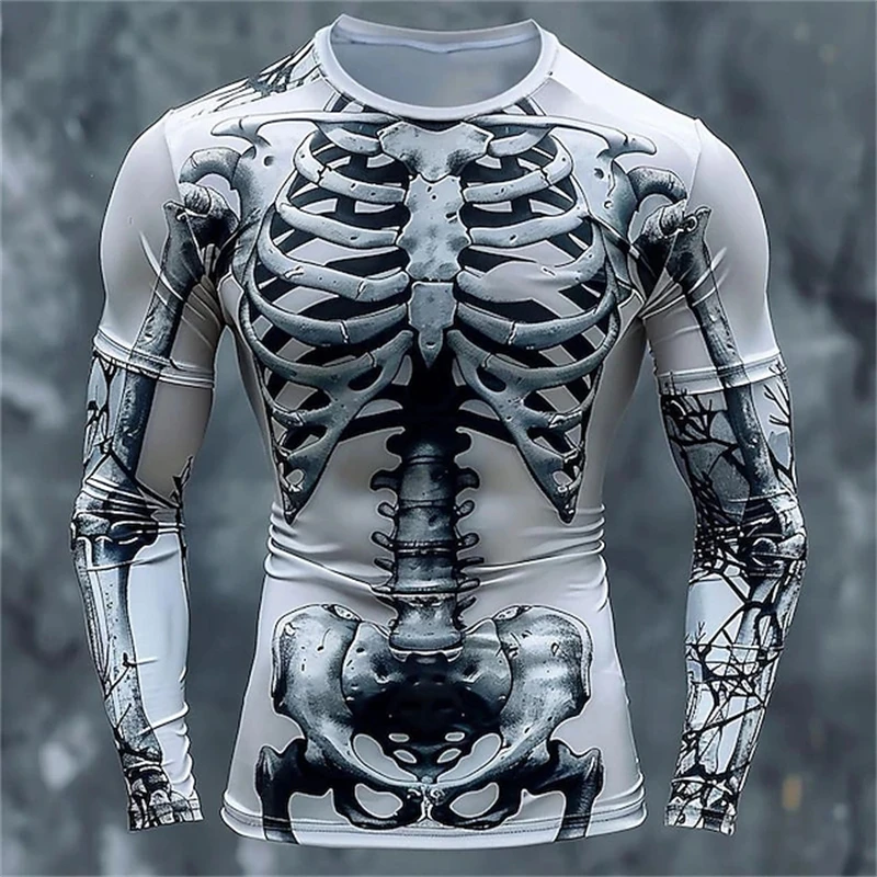 เสื้อยืดลายโครงกระดูกและกะโหลก - 3D Printing Custom บทวิจารณ์และราคา